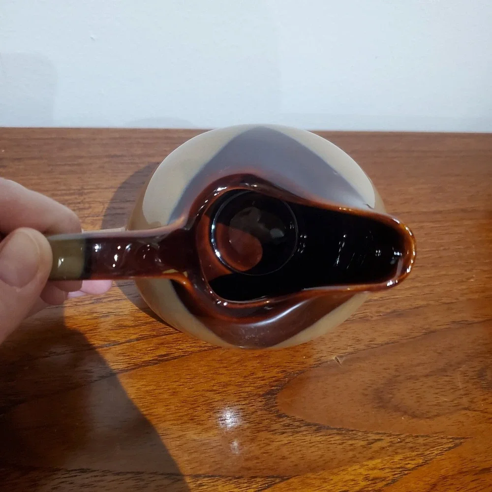 Sango‎ Nova Brown Creamer and single coffee cup